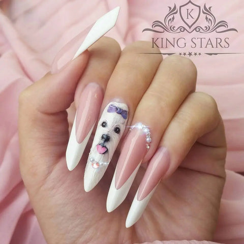40 + prom night long nail elegant art design
