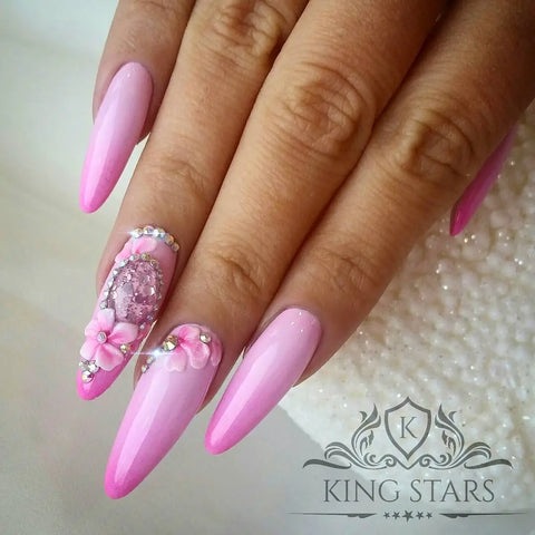40 + prom night long nail elegant art design