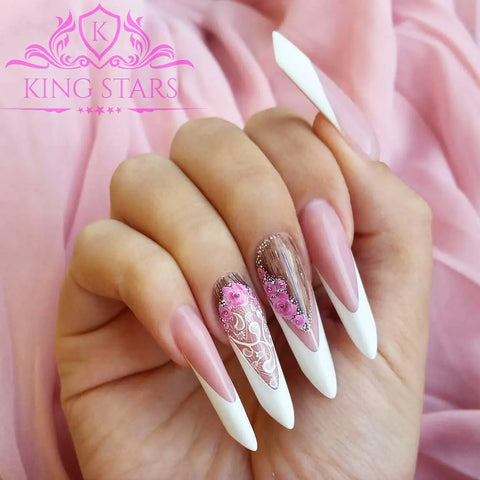 40 + prom night long nail elegant art design