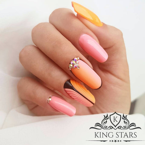 40 + prom night long nail elegant art design