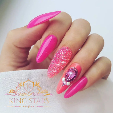 40 + prom night long nail elegant art design