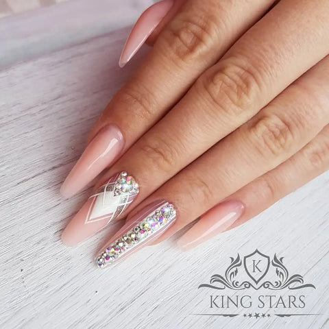 40 + prom night long nail elegant art design