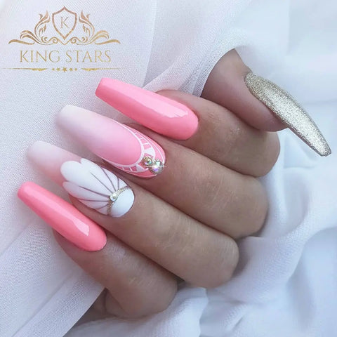 40 + prom night long nail elegant art design