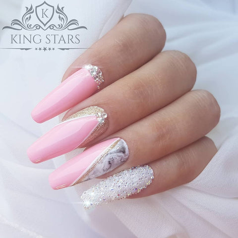 40 + prom night long nail elegant art design