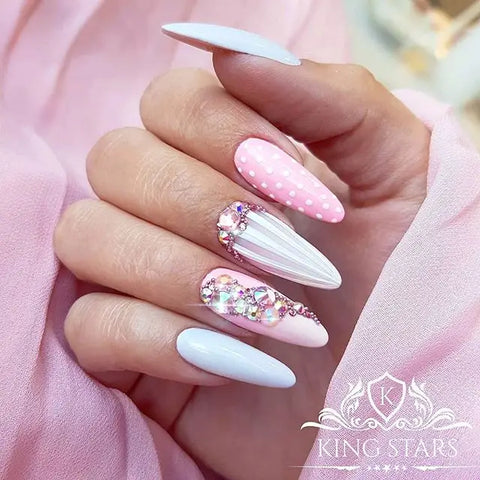 40 + prom night long nail elegant art design