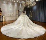 OS4489 Long Sleeves Round Neck Wedding Dress - $1,026