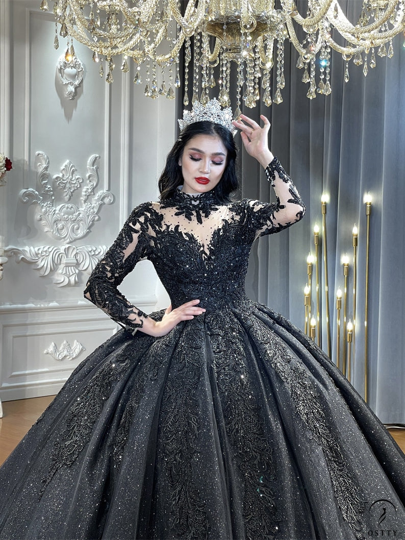 Black wedding dresses with cape | Ball dresses, Ball gown wedding dress, Ball  gowns wedding
