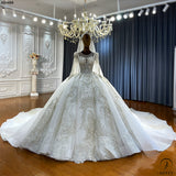 OS4489 Long Sleeves Round Neck Wedding Dress - $1,026