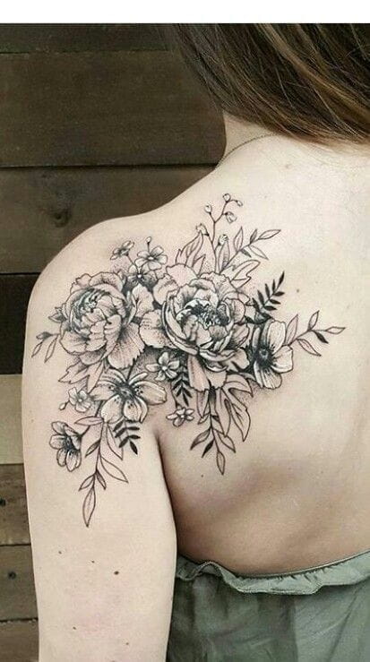 50+ Shoulder Tattoo For Woman;Simple Shoulder tattoo ; flower tattoos; rose tattoos; beautiful tattoos; Shoulder tattoos; sex tattoos