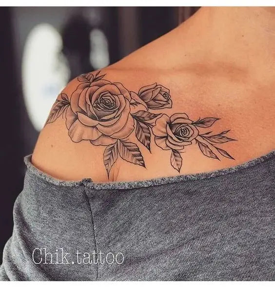50+ Shoulder Tattoo For Woman;Simple Shoulder tattoo ; flower tattoos; rose tattoos; beautiful tattoos; Shoulder tattoos; sex tattoos