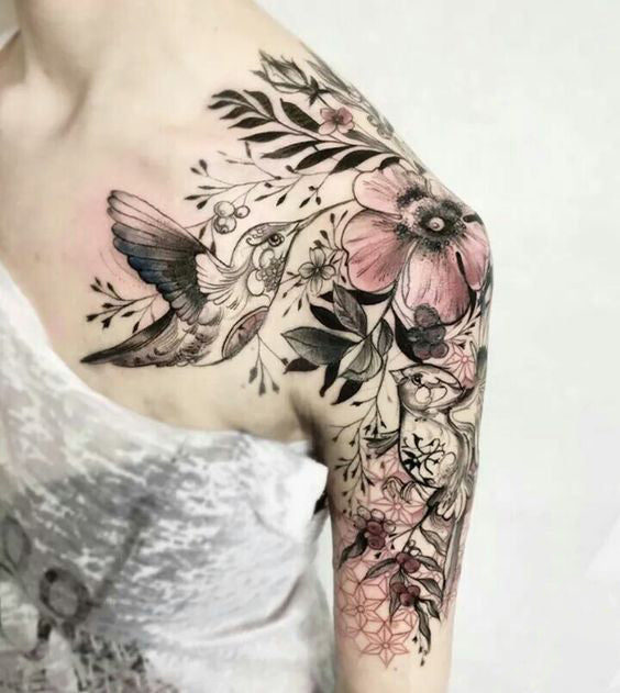 50+ Shoulder Tattoo For Woman;Simple Shoulder tattoo ; flower tattoos; rose tattoos; beautiful tattoos; Shoulder tattoos; sex tattoos