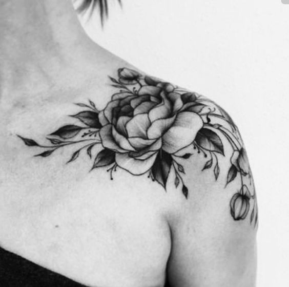 50+ Shoulder Tattoo For Woman;Simple Shoulder tattoo ; flower tattoos; rose tattoos; beautiful tattoos; Shoulder tattoos; sex tattoos