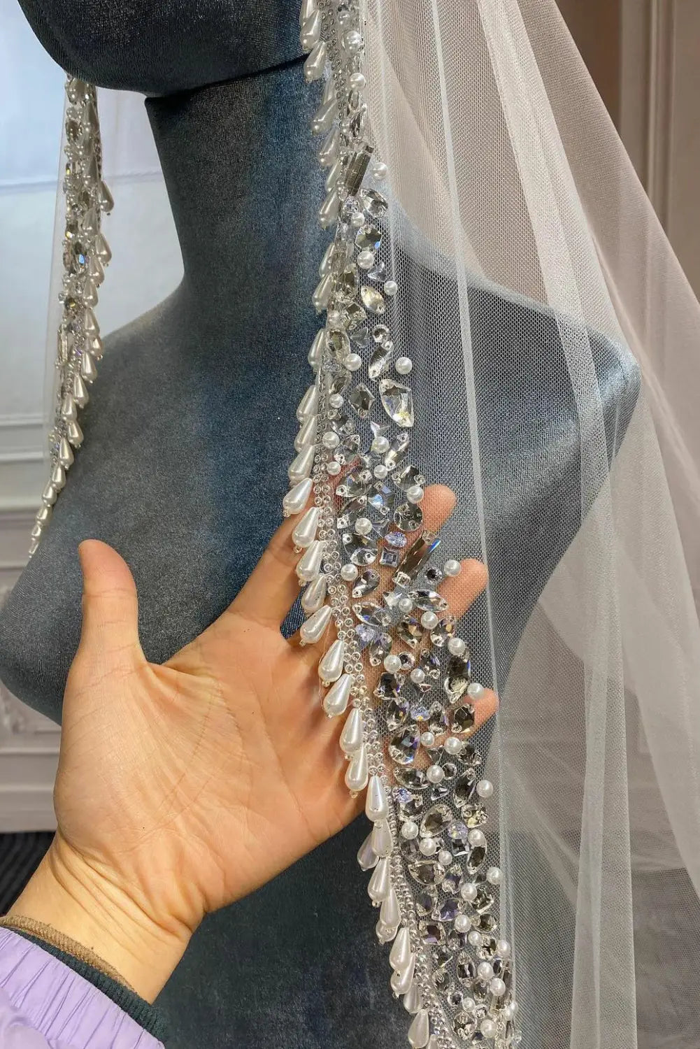 Ostty Matching Veils Custom Made Service
