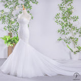 Wedding Dress Super Fairy Mori Style Dream Bride Solo Pettiskirt Fishtail Wedding Dress Princess Dress - White / Customized Service - 