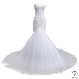 Wedding Dress Super Fairy Mori Style Dream Bride Solo Pettiskirt Fishtail Wedding Dress Princess Dress - White / Customized Service - 