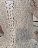 Copy of Copy of Copy of Copy of Copy of Long Sleeves Beading Wedding Dress OS3926 - $2,460.50