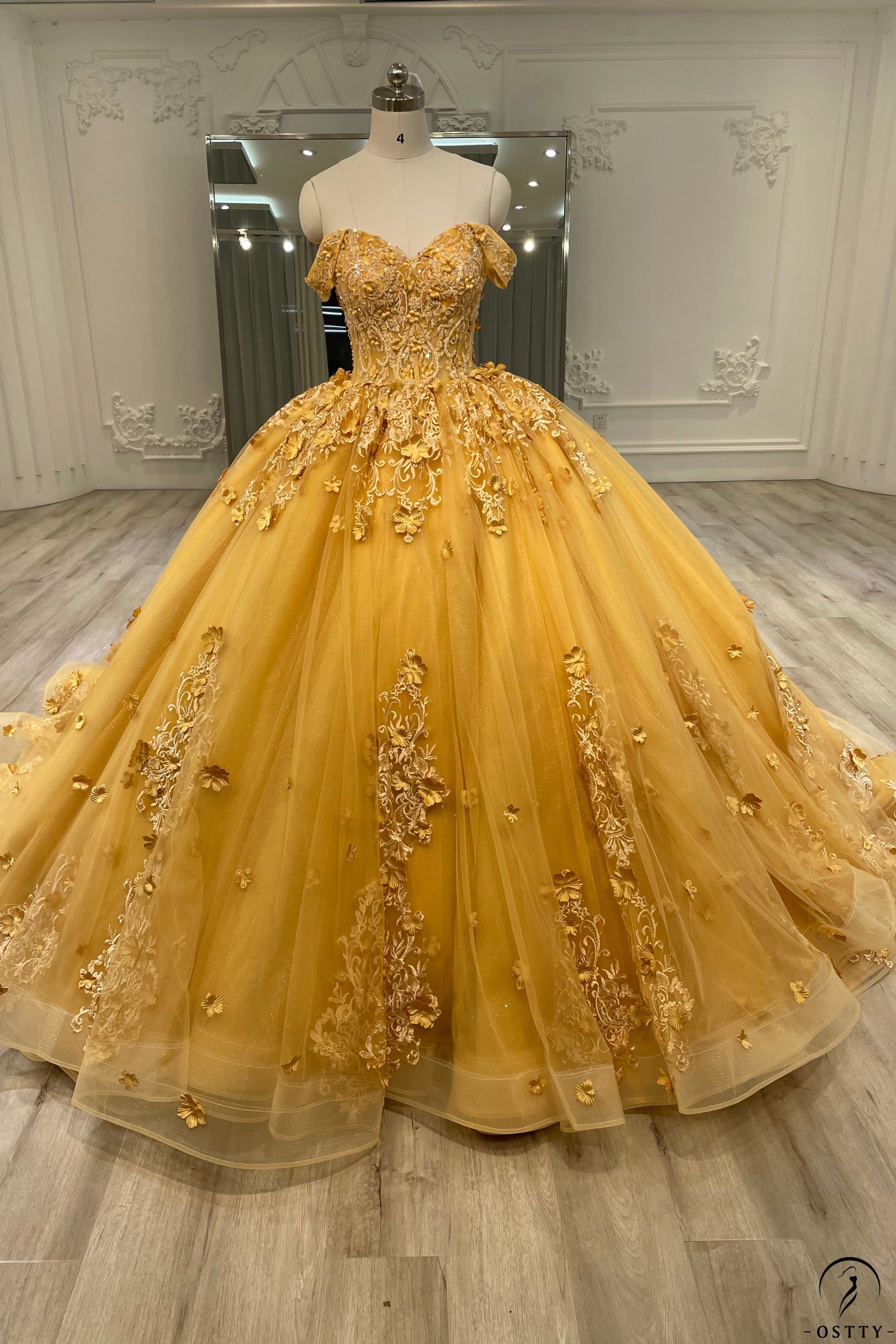 Kim Kardashian Gold Sequin Formal Dress 2018 Met Gala - TheCelebrityDresses