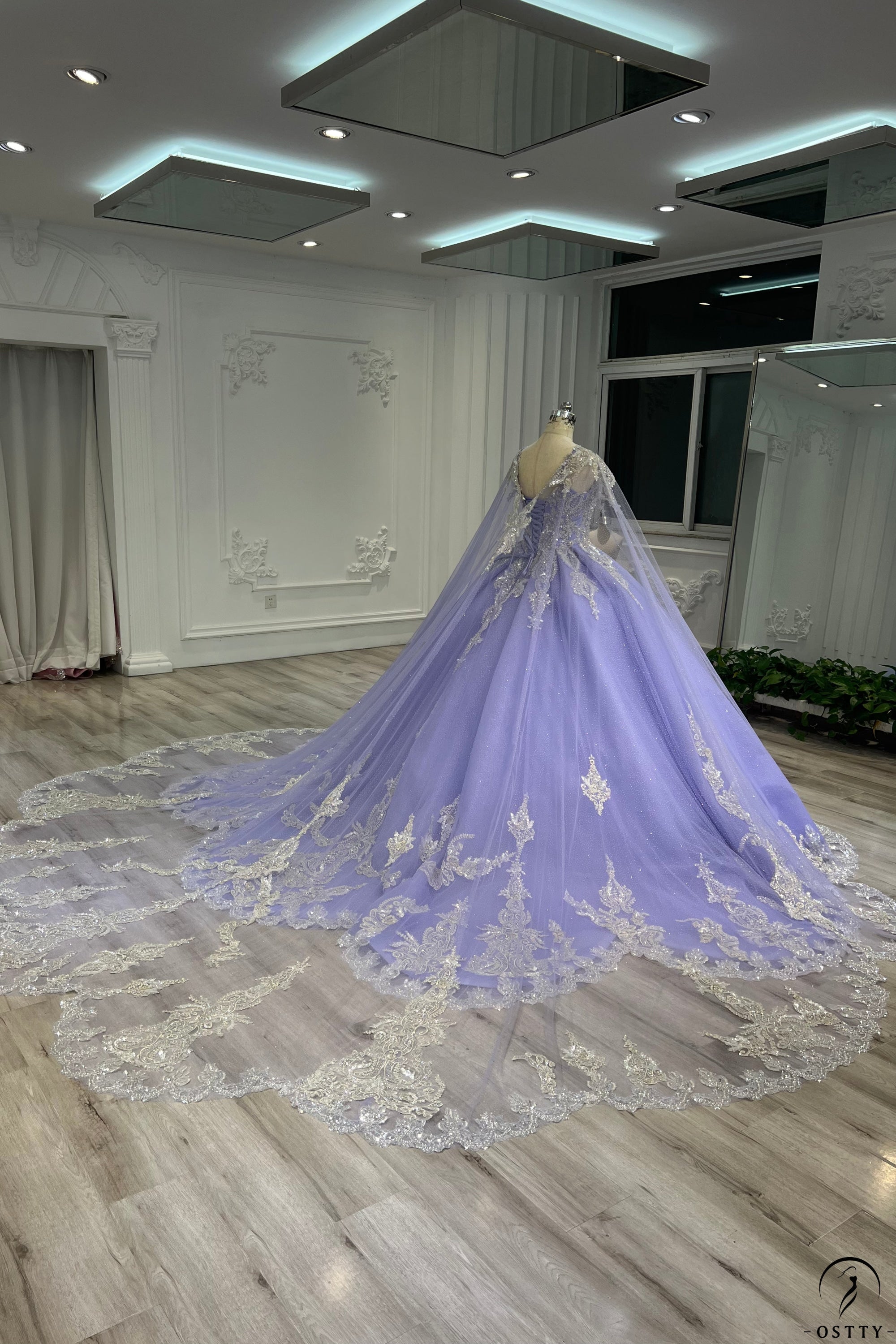 Lilac Cape Quinceanera Dress OS731 - Quinceanera Dress $849.99
