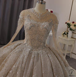 Long Sleeves Beading Wedding Dress OS3903 - $2,460.50