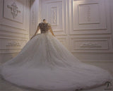 Luxury Embroidered Long Sleeve V Neck Wedding Dresses OS3949 - Wedding & Bridal Party Dresses $1,699.99
