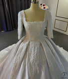 Luxury Embroidered Long Sleeves Wedding Dresses OS3976 - Wedding & Bridal Party Dresses $805.99