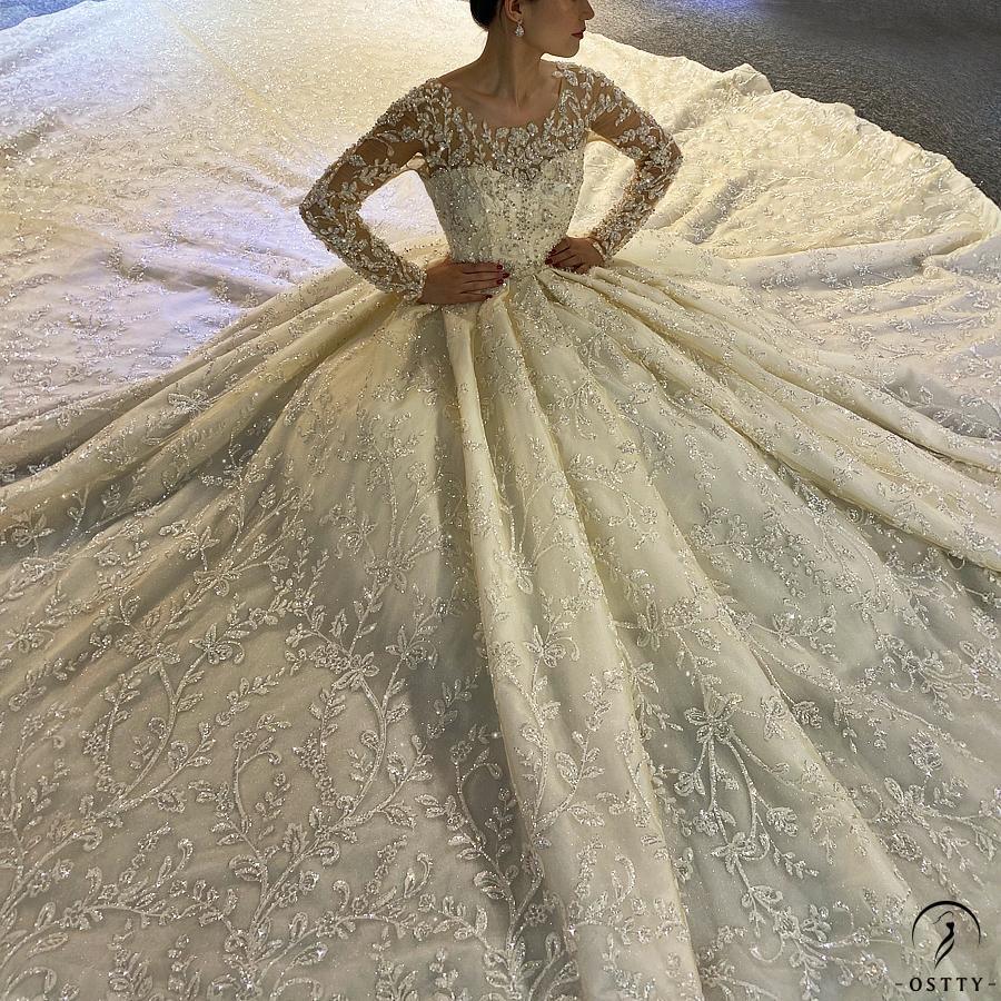 Copy of Luxury Embroidered Sleeveless Wedding Dresses OS3974 - Wedding & Bridal Party Dresses $1,699.99