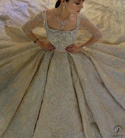 Luxury Embroidered Sleeveless Wedding Dresses OS3960