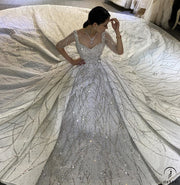 Luxury Embroidered Sleeveless Wedding Dresses OS3961