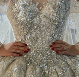 Luxury Embroidered Sleeveless Wedding Dresses OS3964 - Wedding & Bridal Party Dresses $1,699.99