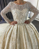 Luxury Embroidered Sleeveless Wedding Dresses OS3974
