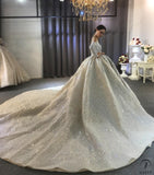 Copy of Copy of Copy of Long Sleeves Beading Wedding Dress OS3914 - $2,460.50