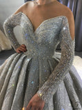 Copy of Copy of Copy of Long Sleeves Beading Wedding Dress OS3914 - $2,460.50
