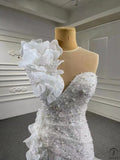 Luxury Satin Embroidered Short Sleeves Wedding Dresses OSL001 的副本 - Wedding & Bridal Party Dresses $899.99