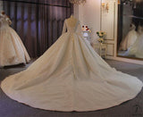 Copy of Copy of Long Sleeves Beading Wedding Dress OS3910 - $2,460.50