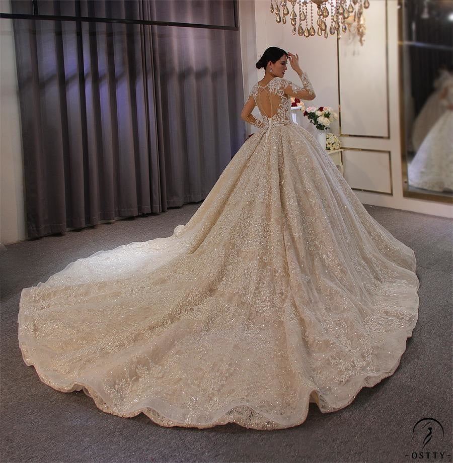 Copy of Long Sleeves Beading Wedding Dress OS3917 - $2,460.50