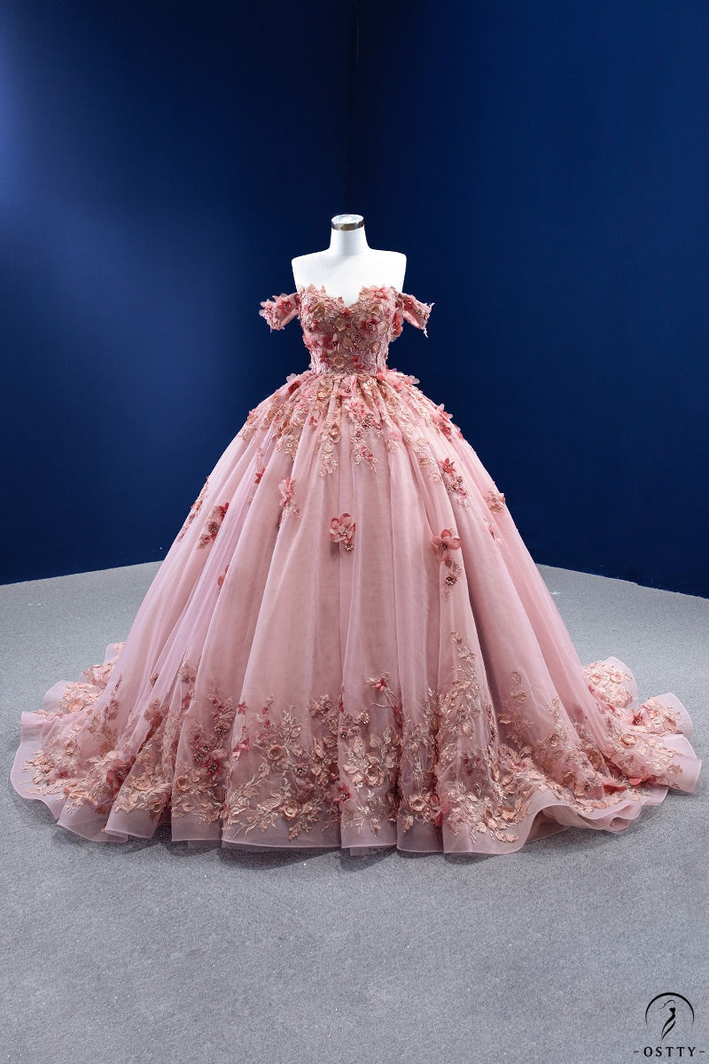 Pink Princess dress | Pink Flower Girl Dress - Calgary and Ballerini