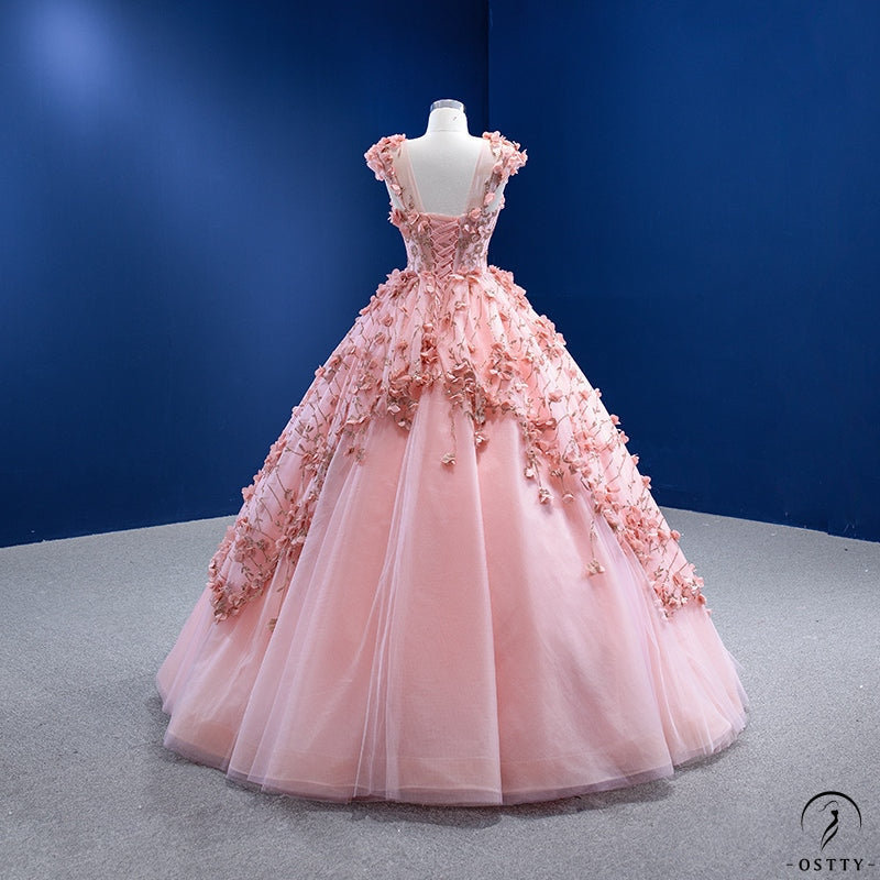 Pink Slimming Bride Solo Pettiskirt Wedding Dress 67465 - Pink / Custom made Size - $699.99