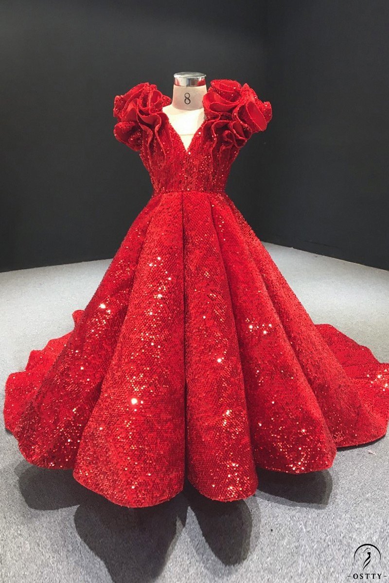 Vintage Dark Red Prom Dresses Beaded Princess Quinceanera Gown FD1587 –  Viniodress