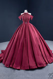 Red Main Wedding Bridal Dress Toast Dress Super Fairy Heavy Industry Solo Pettiskirt Performance Dress