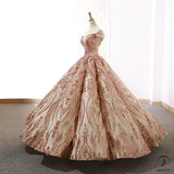 Red Wedding Bridal Dress Toast Dress off-Shoulder Temperament Banquet Solo Pettiskirt - Gold / Custom Service - $499.99