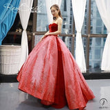 Red Wedding Bridal Dress Toast Dress Short Front and Long Back Pettiskirt - Wine Red / Custom Service - $738.53