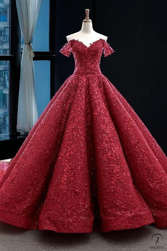 Red Wedding Bridal Vintage Wedding Toast Dress Elegant Trailing Solo Pettiskirt - Quinceanera Dress $599.99