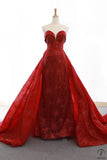 Red Wedding Dress Summer Korean Style Fishtail Floating Tube Top Evening Dress Banquet Trailing Pettiskirt