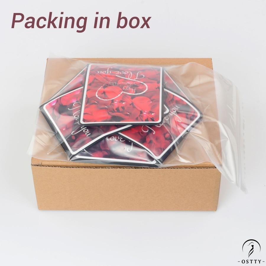Surprise Explosion Box DIY Handmade Scrapbook Photo Album Wedding Gift Box for Valentine Christmas Gift Boxes - $39.99