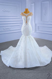 Wedding Dress Super Fairy Bridal Wedding Wedding Veil Fishtail Trailing Slim-Fit Banquet Performance Dress
