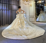 Long Sleeves Beading Wedding Dress OS3927 - $2,460.50